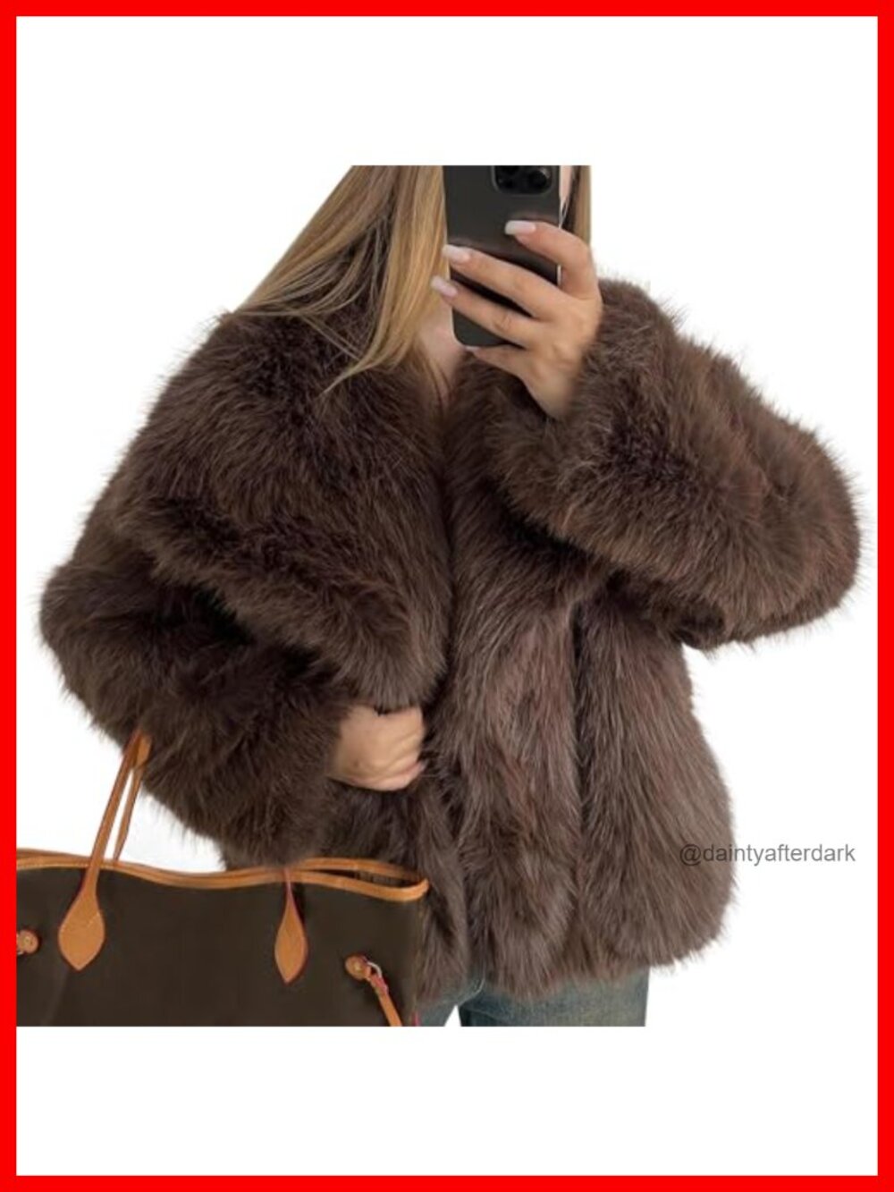 Womens Cropped Faux Fur Coat Open Front Long Sleeve Fluffy Jacket Pockets